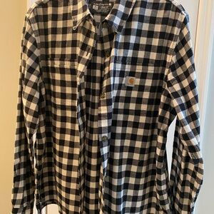 Carhartt Ladie’s Black and White Checkered Shirt